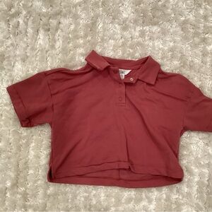 Zara Kids Polo Shirt in Deep Red